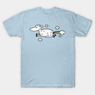 Funny sheep with sheep clouds T-Shirt